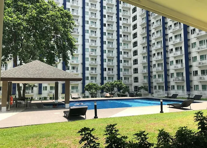 Apartamento Relaxing 1br In Quezon City, Garden View With Pool & Mall