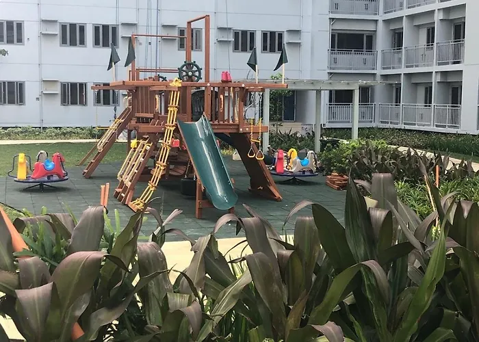Apartamento Relaxing 1br In Quezon City, Garden View With Pool & Mall *